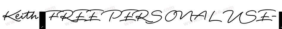 Keith_FREE PERSONAL USE字体转换